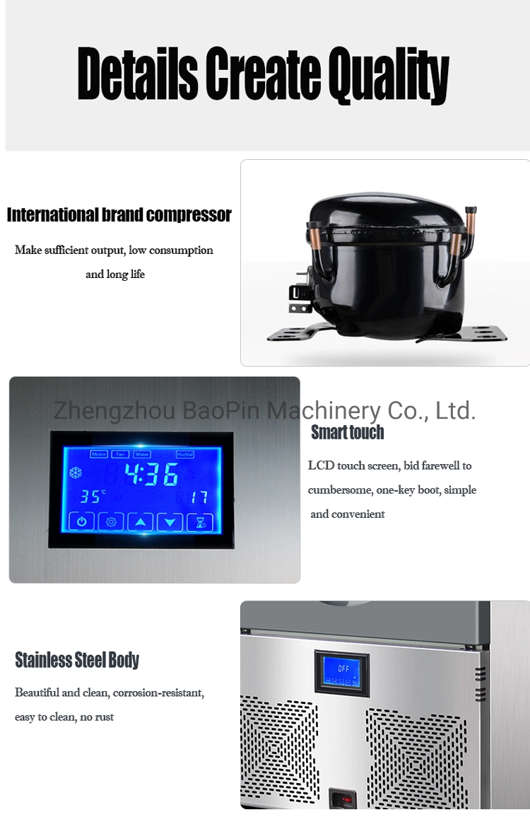 200kg Factory Price Cheap Crushed Nugget Ice Machine Commercial Granular Ice Making Machine for Sale