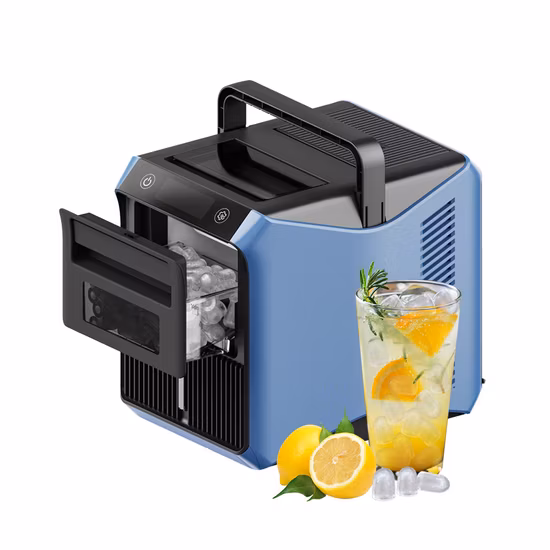 Venta caliente portátil con bandejas de cubitos de hielo gratis 90W Ice Maker