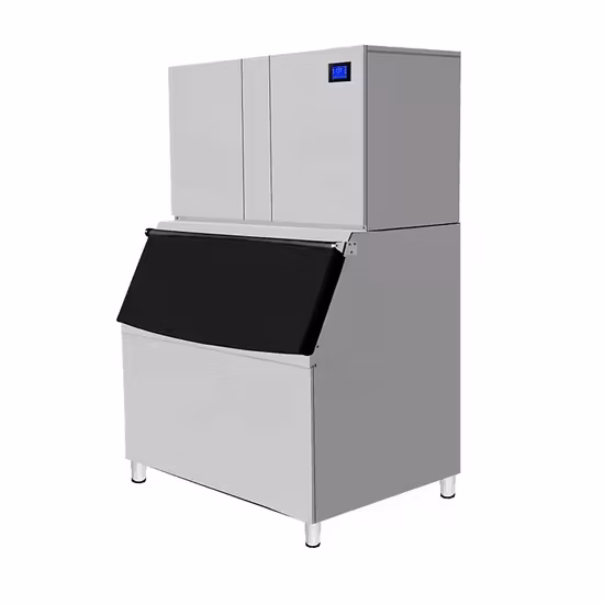 Máquina para hacer hielo en cubitos de 1000 kg, máquina para hacer hielo comercial