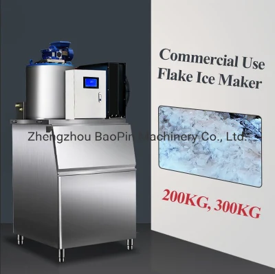 Máquina de hielo en cubitos granular comercial silenciosa de gran capacidad de 300 kg, fabricante de fábrica para uso residencial en laboratorio