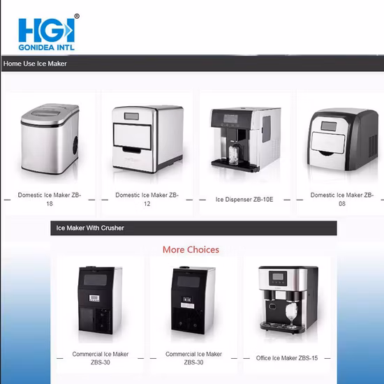 Hgi bala portátil 12kg mesa de plástico Mini máquina de hielo para el hogar