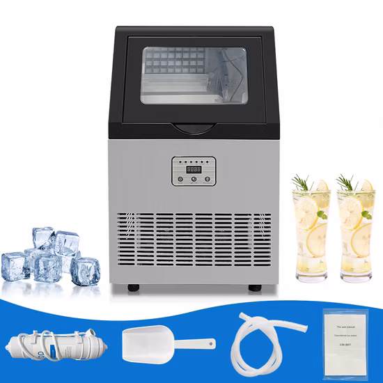 Máquina para fabricar hielo en cubos/balas/gránulos/escamas para uso comercial, máquina para fabricar hielo, máquina de hielo Zbl