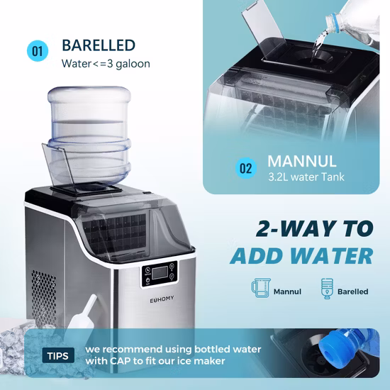 Mini máquina portátil de hielo en cubitos